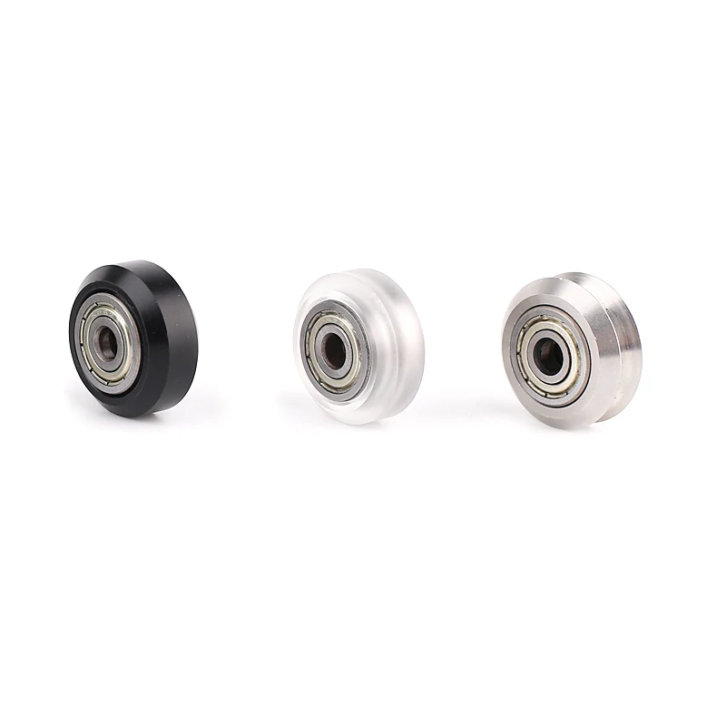 1/3/6/10PCS3D Printer Plastic POM Large Wheels Small Wheels V-wheels, with Bearing Idler Wheels V-shaped Groove Aluminum Pulleys