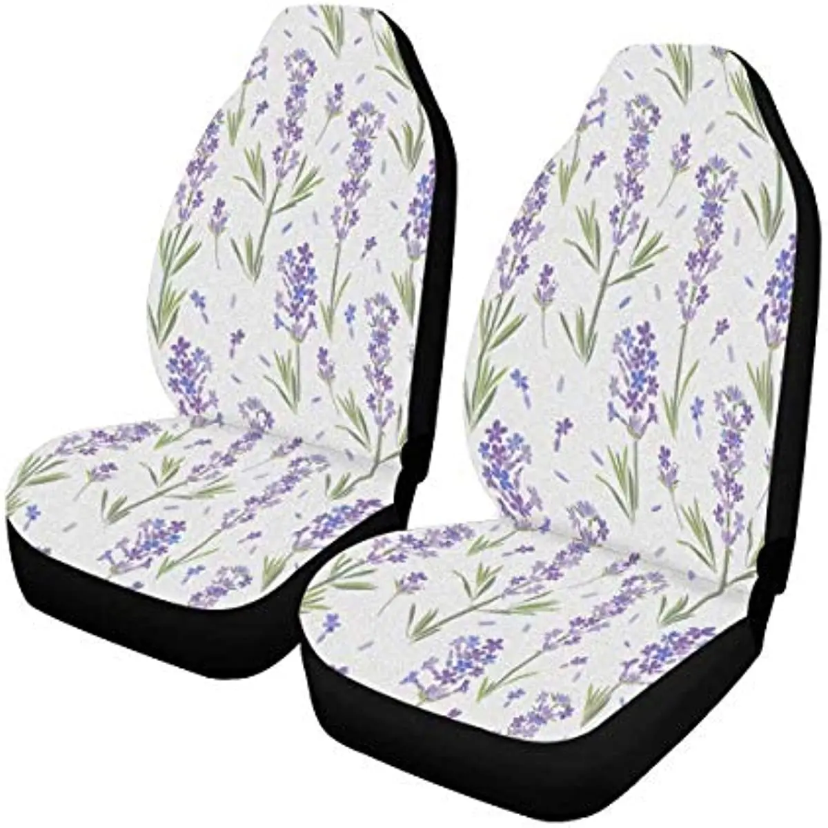 

Custom Pink Flamingo Leaves Car Seat Covers for Front of 2,Vehicle Seat Protector Car Mat Fit Most Car,Truck,SUV,