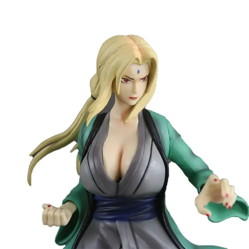 Naruto Shippuden Action Figure Toys Tsunade Fifth Generation 28cm Pvc Model Movable Figma Anime Archetype Movie Gift Doll BOX