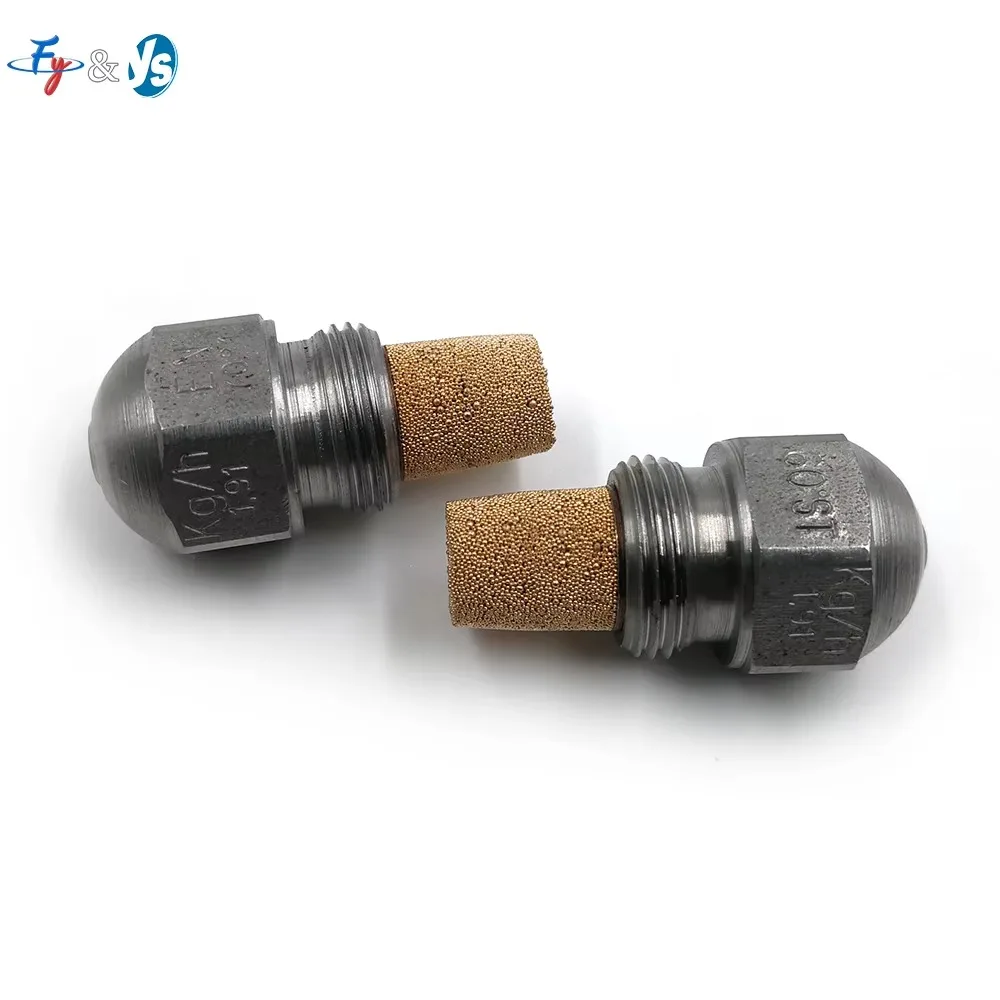 60 Degree Solid Oil Nozzle 0.65-26.0 GPH Diesel Burner Fuel Spray Nozzle High Atomizing Boiler Burner Replacement Parts