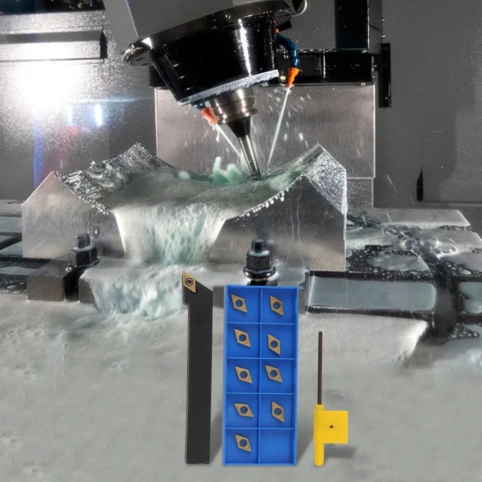 For Cast Iron Metal Cutting Tool CNC Lathe Tool Holder Medium And High Load Processing Optimized Cutting Angle