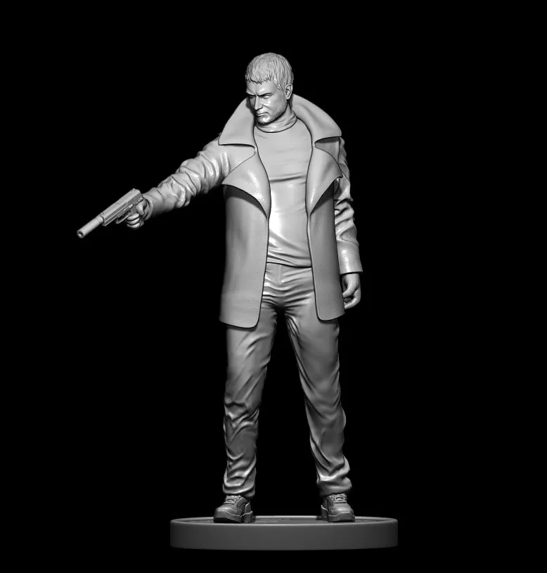 1/24 75mm 1/18 100mm Resin Model Killer Unpainted No Color RW-191