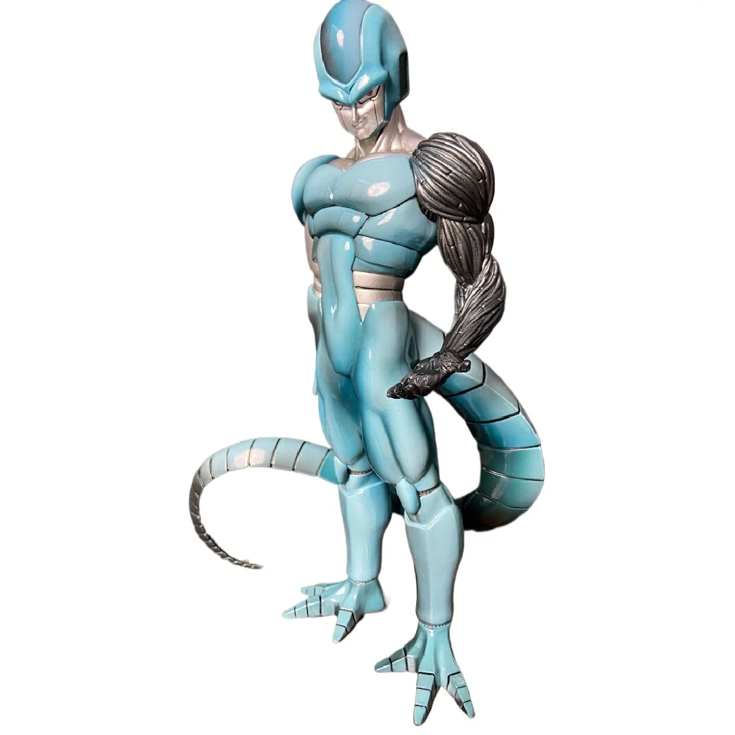 28cm Anime Dragon Ball Z Metall-Cooler mit austauschbarem Kopf und beweglichen Händen, bewegliche PVC-Figur, Sammlermodell, Spielzeug, Geschenk