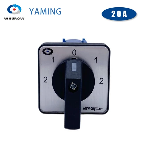 Imagen 2 del producto LW26-20/6 interruptor de leva montaje en Panel potencia cambio giratorio 5 posiciones 24 terminales tornillos contacto plateado YMW26