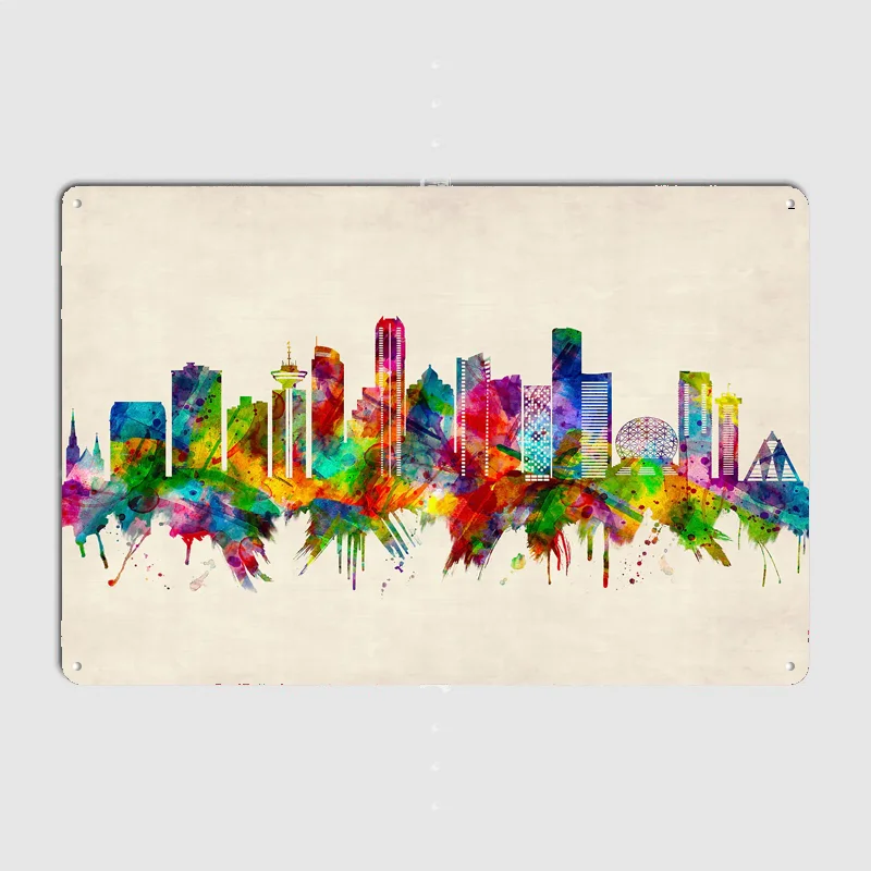 Vancouver Canada Skyline Poste - огляд і ціна Home Decor Vancouver