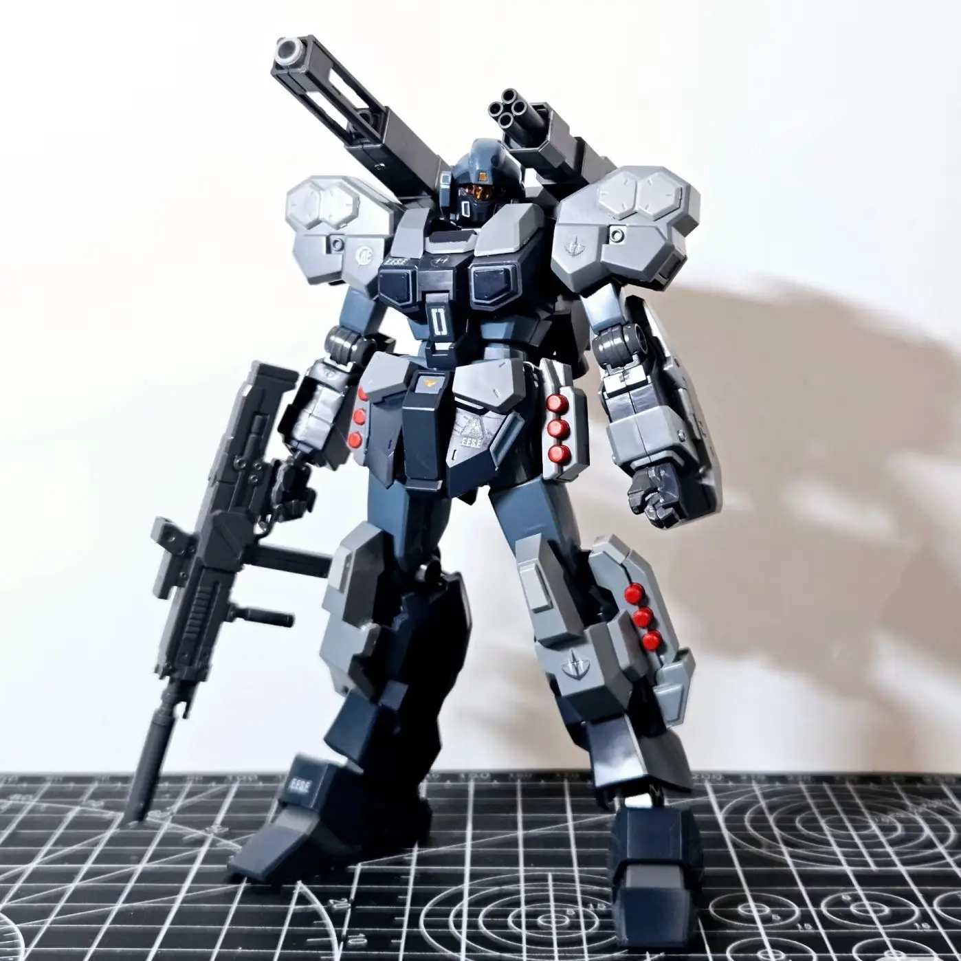 Baobao Hg 1/144 Scale Rgm-96x Jesta Action Figure Cannon Mecha Robot Assembly Model Kit Collection Model Doll Toy Gift Ornament