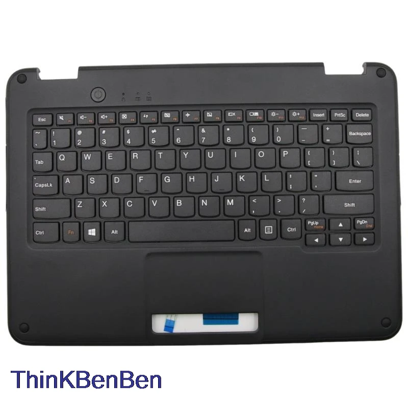 Clavier anglais américain noir pour Lenovo N23, coque supérieure repose-l'hypothèse pour Winbook 5CB0L76046