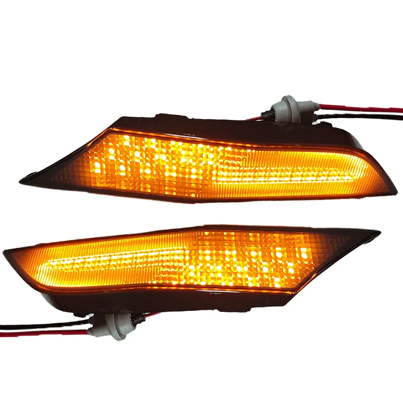 LED Dynamic Side Marker Lights, Turn Signal, Pisca Amarela, Lâmpadas Indicadoras para 2007-2017 Nissan GTR R35, 2Pcs