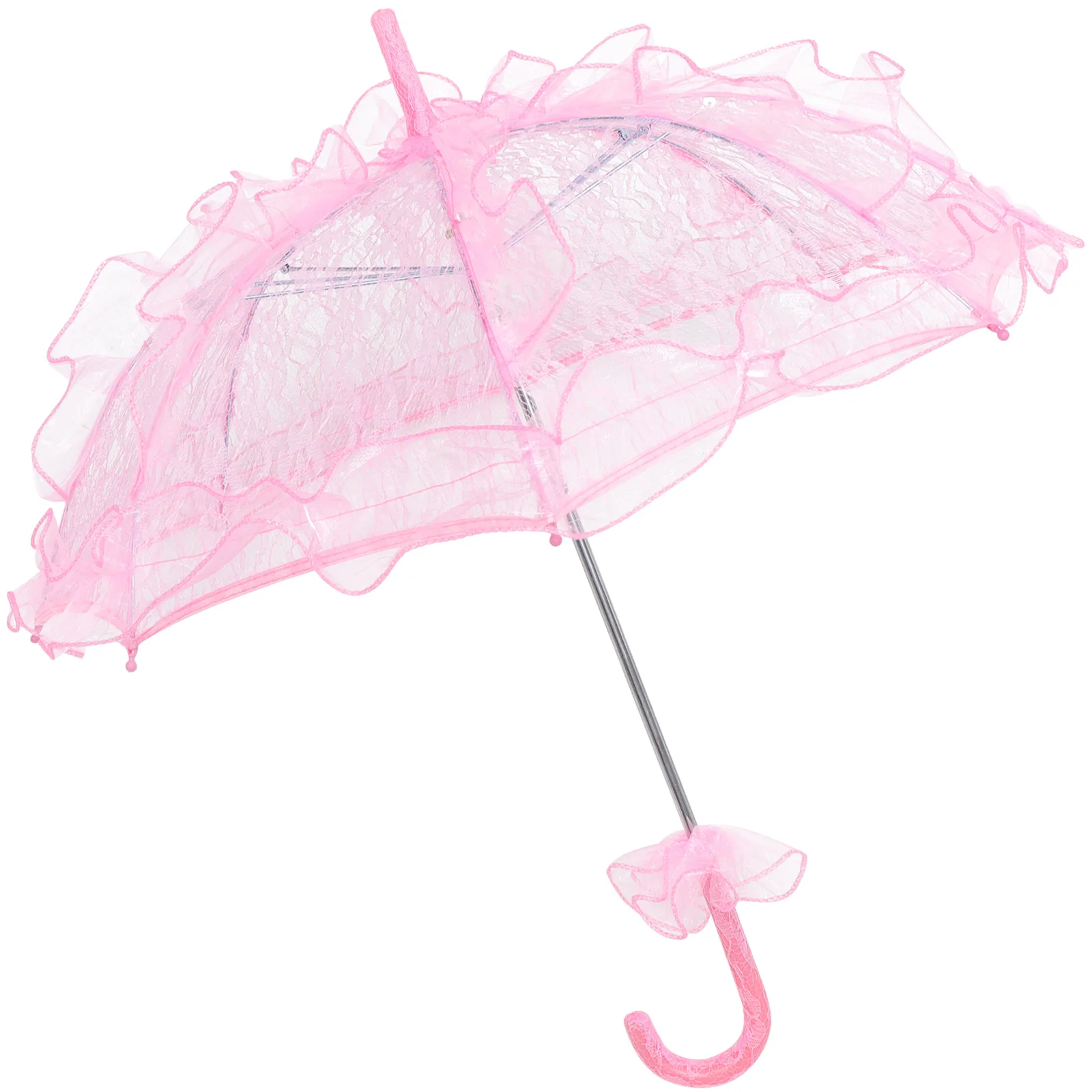 

Elegant Lace Umbrella for Wedding Bridal Decoration Portable Fancy Parasol Photo Prop Tea Party Decorative Accessories Women