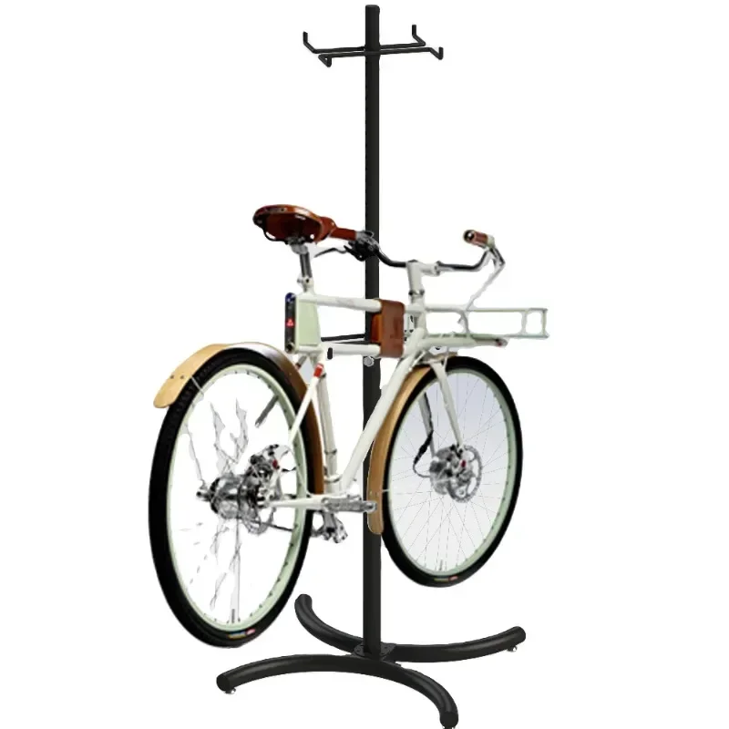 Bike Storage Rack with X-shape base Bicycle sport equipment rack U shape tube display stand for bikes