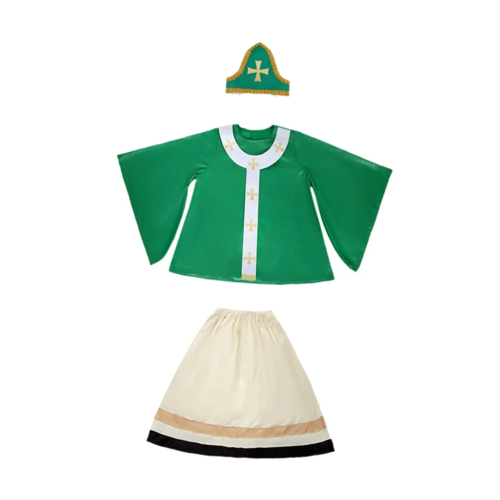 Robe de festival de costumes pour enfants de la Saint-Patrick pour le Saint-Patrick Halloween