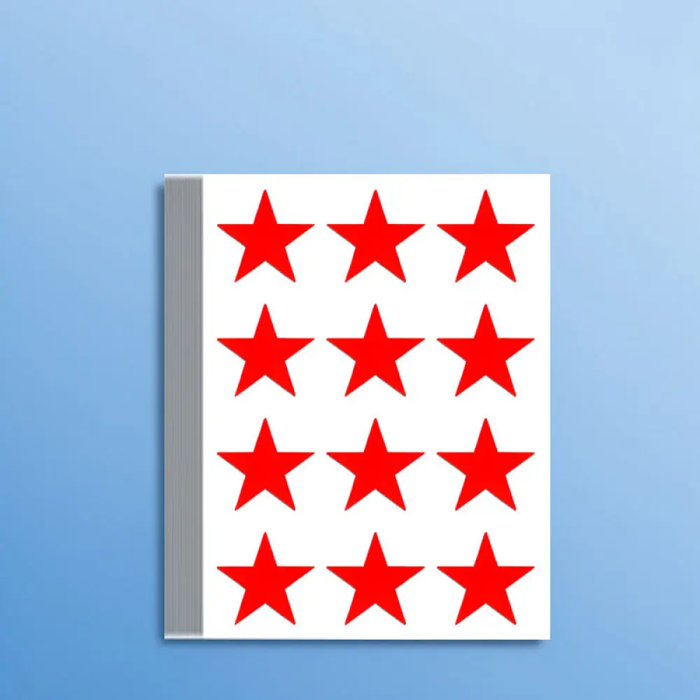 Motivational Star Stickers For Jieli Classroom Reward Labels Decorative Adhesive Decals For Kindergarten Learning Activities