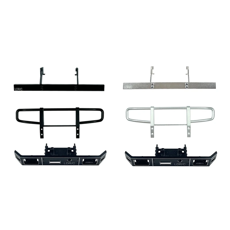 LD-P06 Metal Front And Rear Bumper For LDRC LD-P06 LD P06 Unimog 1/12 RC Truck Car Upgrades Parts Accessories