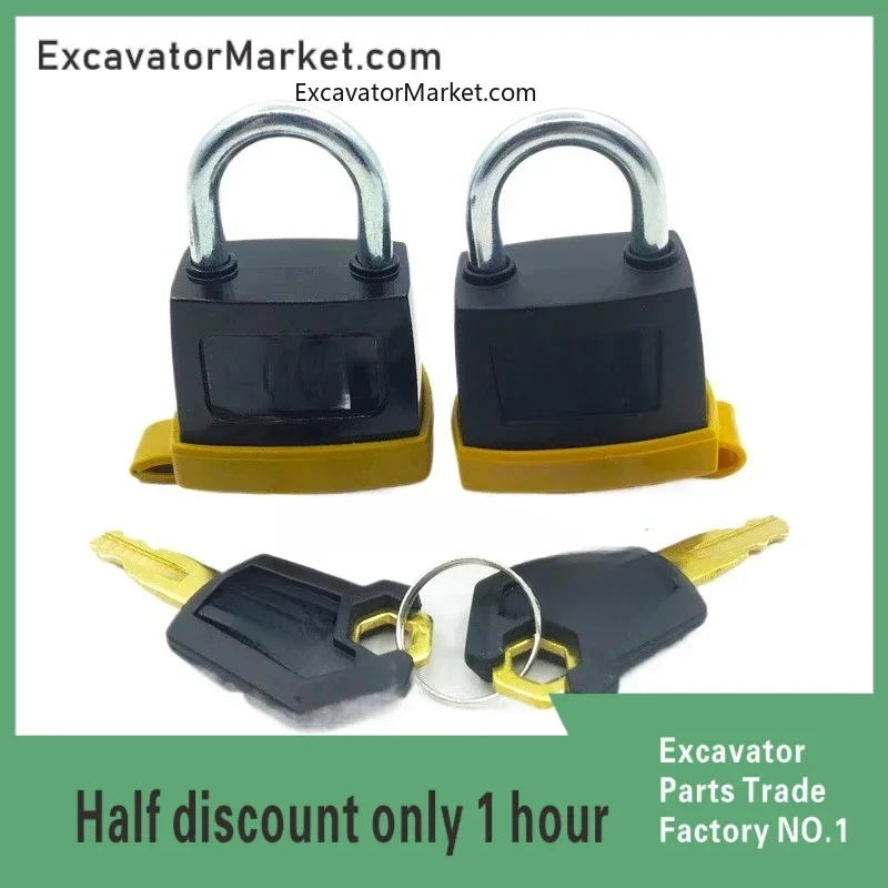 For  320d/c/323/325c/336d/345/349d Gc Diesel Tank Cover Padlock Excavator Accessories High Quality