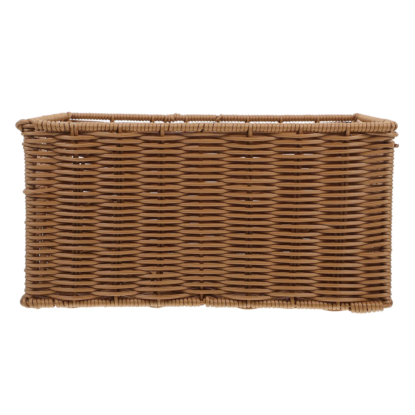 

Woven Rattan Storage Basket Multi purpose Kitchen Plastic Bread Snacks Fruit Basket H made Premium Material Reusable Hold Fruits