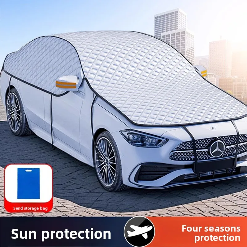 

Солнцезащитный экран для автомобиля, защита от солнца для лобового стекла, композитная пленка из алюминия и нетканого материала PE для предотвращения взрыва.