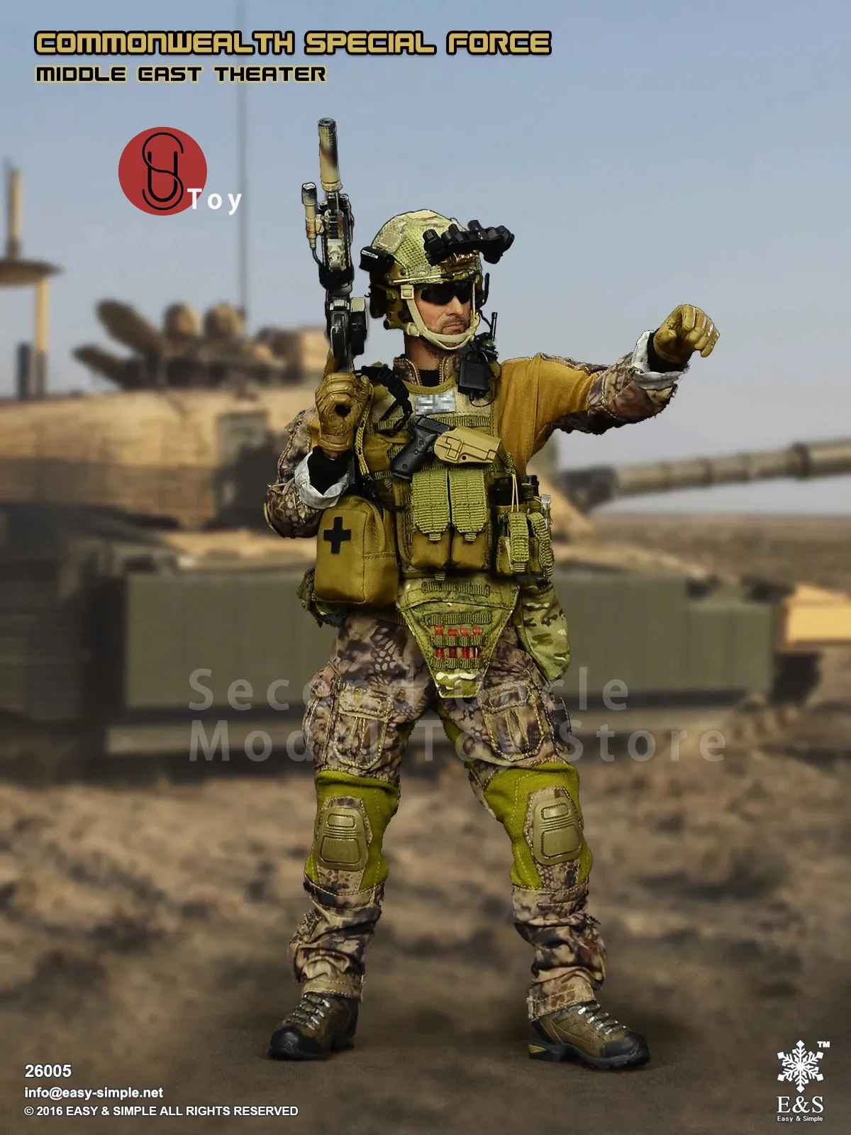

Easy&Simple ES 26005 1/6 Commonwealth Special Force Middle East Theater Male Soldier Action figure FullSet Collectible Model Toy
