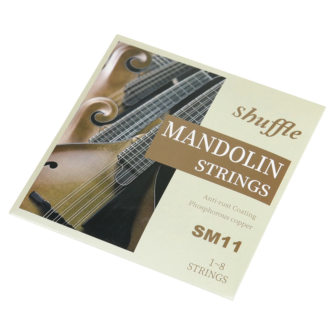  Shuffle Mandolin String Phosphor Bronze Anti-corrosion Coating Beginners Professional Mandolin Strings Mandolin Parts