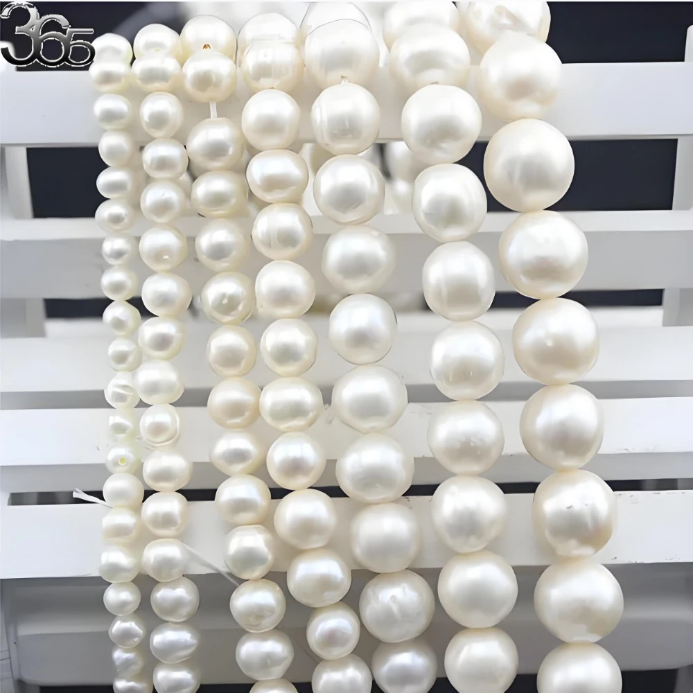 4mm 6mm 8mm 9mm 10mm 11mm 12mm A Grade Nearly Round White Freshwater Natural Pearl Loose Diy Jewelry MakingBeads 14