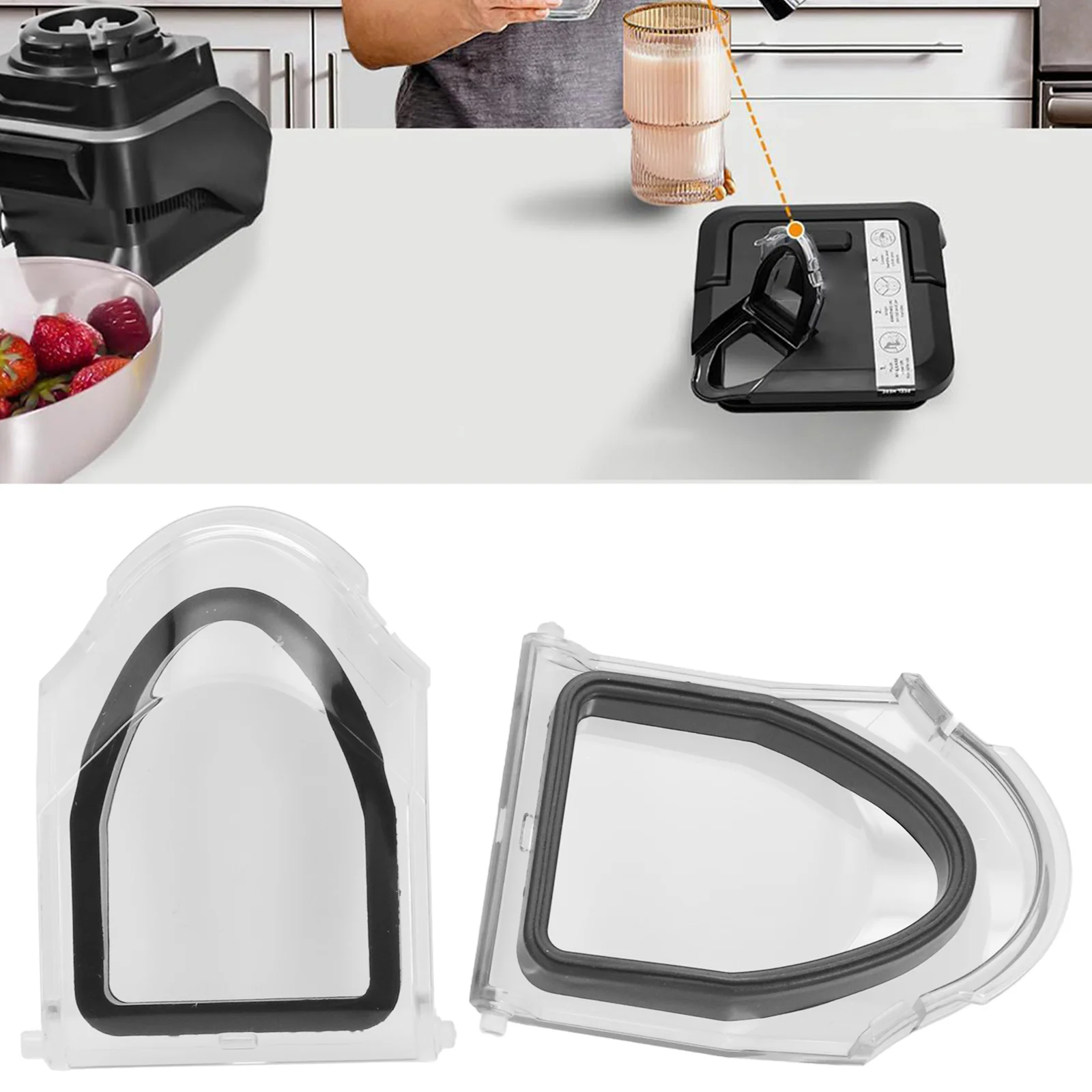 

Set Of Two Pouring Spouts Designed To Fit 72oz Jugs Including Popular Brands Like BL610 To Simplify Your Kitchen Tasks