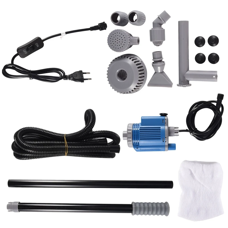 

1Set Electric Aquarium Fish Tank Water Change Pump Aquarium Cleaning Tool Gravel Cleaner Siphon Pump Plastic EU Plug