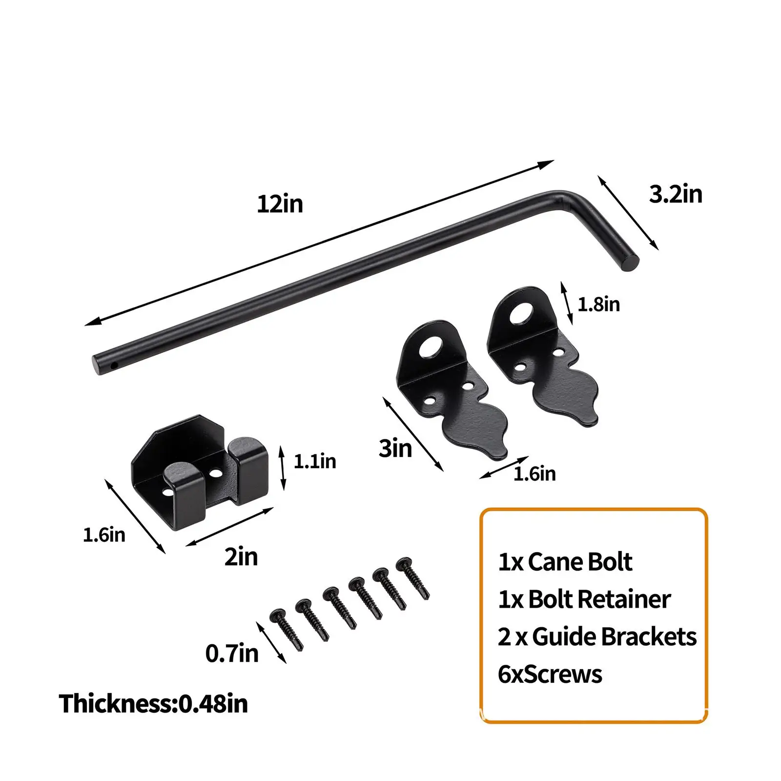 2Pcs Fence Gate Ground Latch Gate Drop Pin Heavy Duty Drop Rod Gate Stopper Door latches for Wooden Fences Outdoor Yard Parts