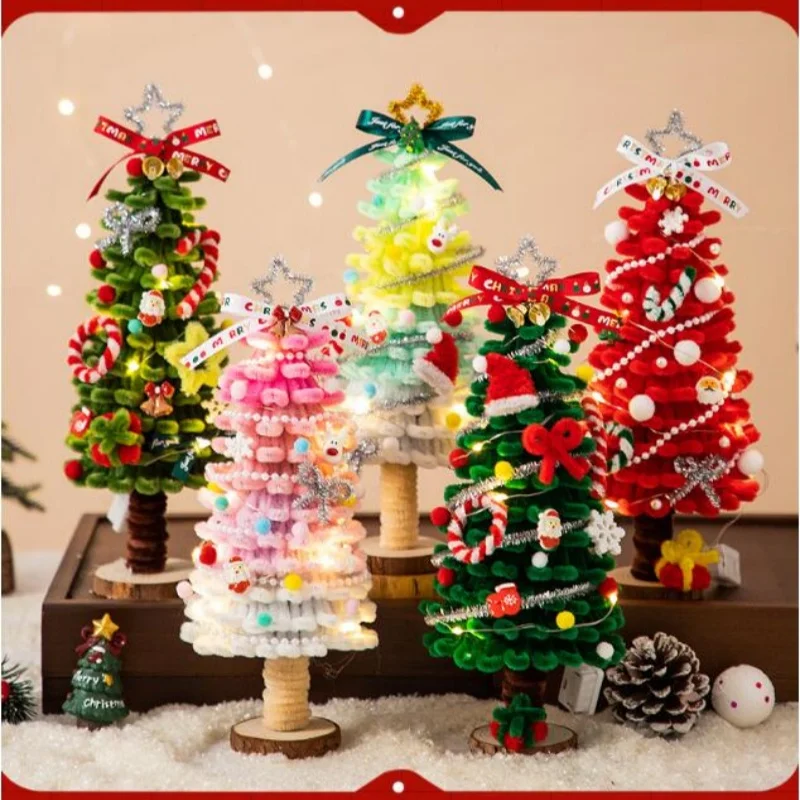 2024 Christmas exclusive car hanging decoration Christmas tree twist stick pendant handmade diy material package creative gift