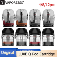 4/8/12pcs Vaporesso Luxe Q Pod Cartridge 2ML 0.6/1.0/ 0.8/1.2ohm & 3ML 0.6/0.8/1.0ohm For E Cig LUXE QS/LUXE Q2/LUXE Q2 SE Kit