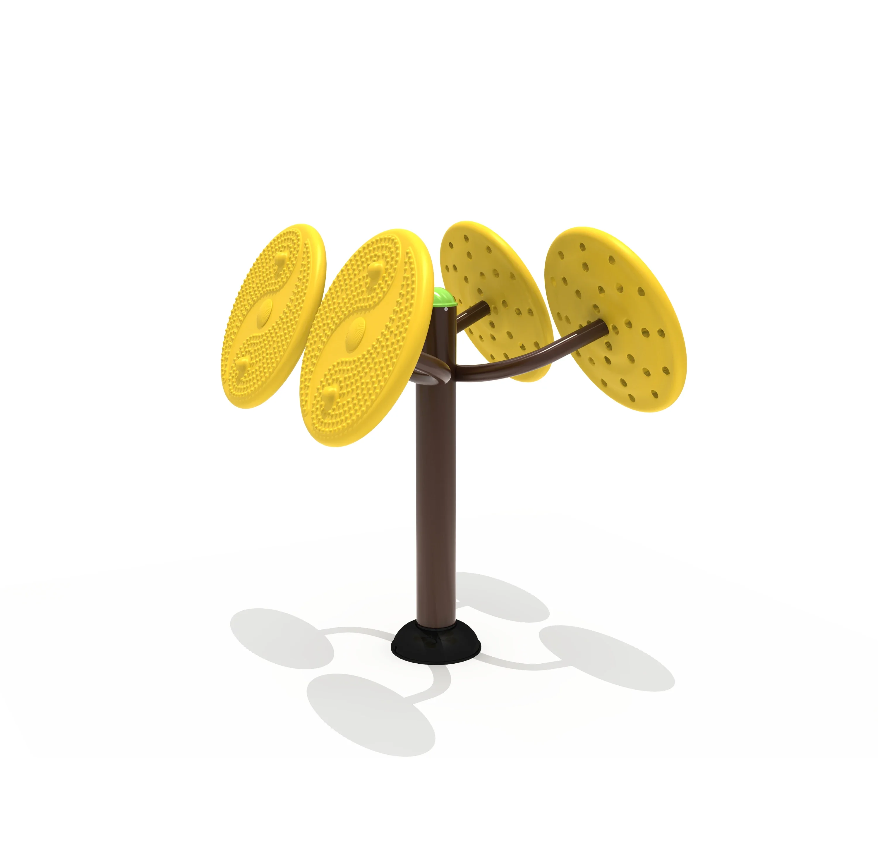 Outdoor double and three-hand swing tai chi spinner fitness equipment
