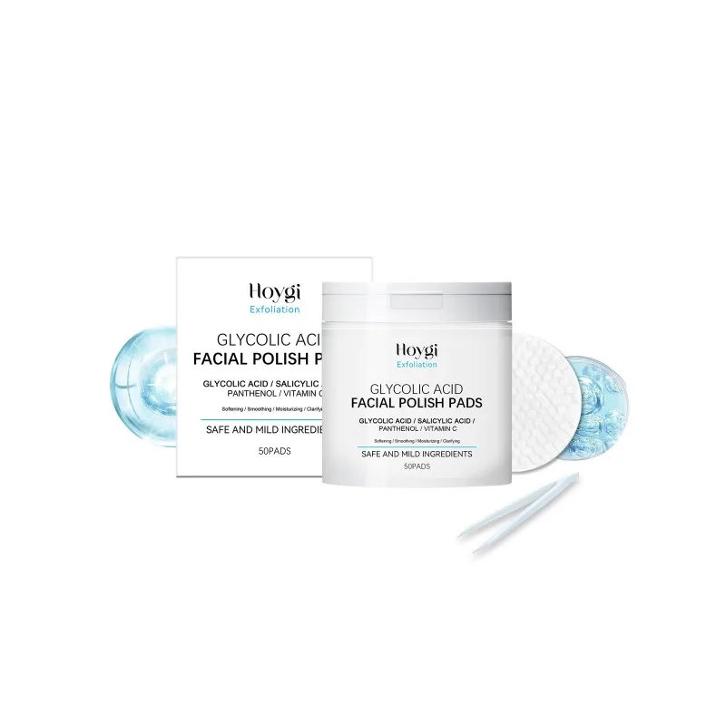 وسادات حمض الجليكوليك ذات جزيء صغير لتنظيف المسام العميقة وإزالة الرؤوس السوداء والجلد الميت
