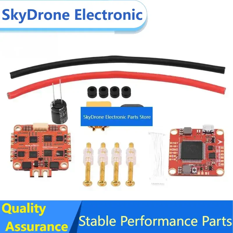 SkyDElTTTRC F7 Dual Gyro MPU6000 & ICM20602 3-8S HV Flight Controller W/ LED OSD T1 50A 4IN1 ESC STACK 30.5MM For FPV RC Car IF