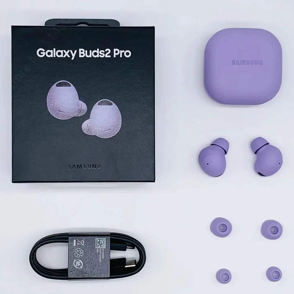 Original Samsung Galaxy Buds 2 Pro TWS Earphone Bluetooth Active Noise Cancelling Wireless Earphone HiFi Sound For Galaxy S24