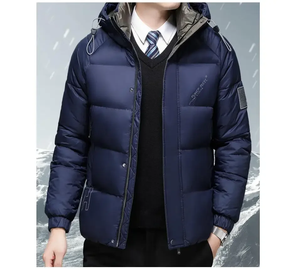 

Male Parkas High Quality Casual Large Size 5XL Men Winter Jacket Men Warm Thick Hooded Coats White Male Duck Down Parkas Jacket