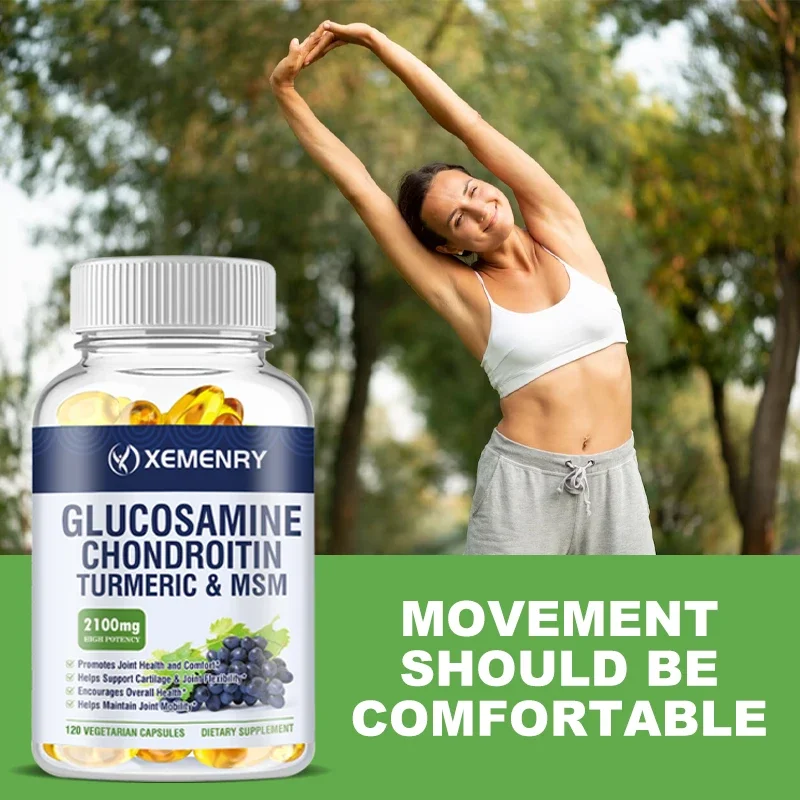 Glucosamine Chondroitin Capsules with MSM and Elderberry Non-GMO