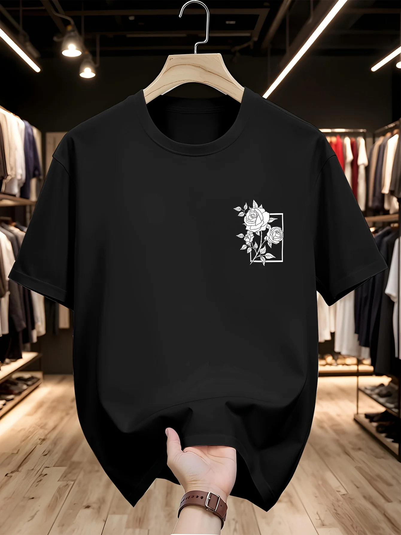 

Fashionable and Minimalist-Men's Summer Casual T-Shirt with Vintage Car Print