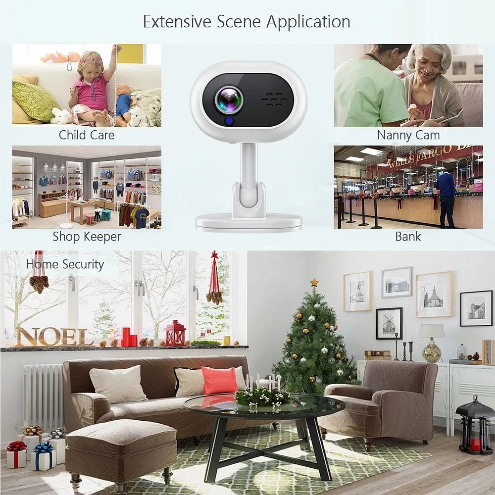 

HD 1080P WIFI Baby Monitoring Camera Motion Detection Alarm Reminder Voice Interactive Night Vision Monitoring for Baby
