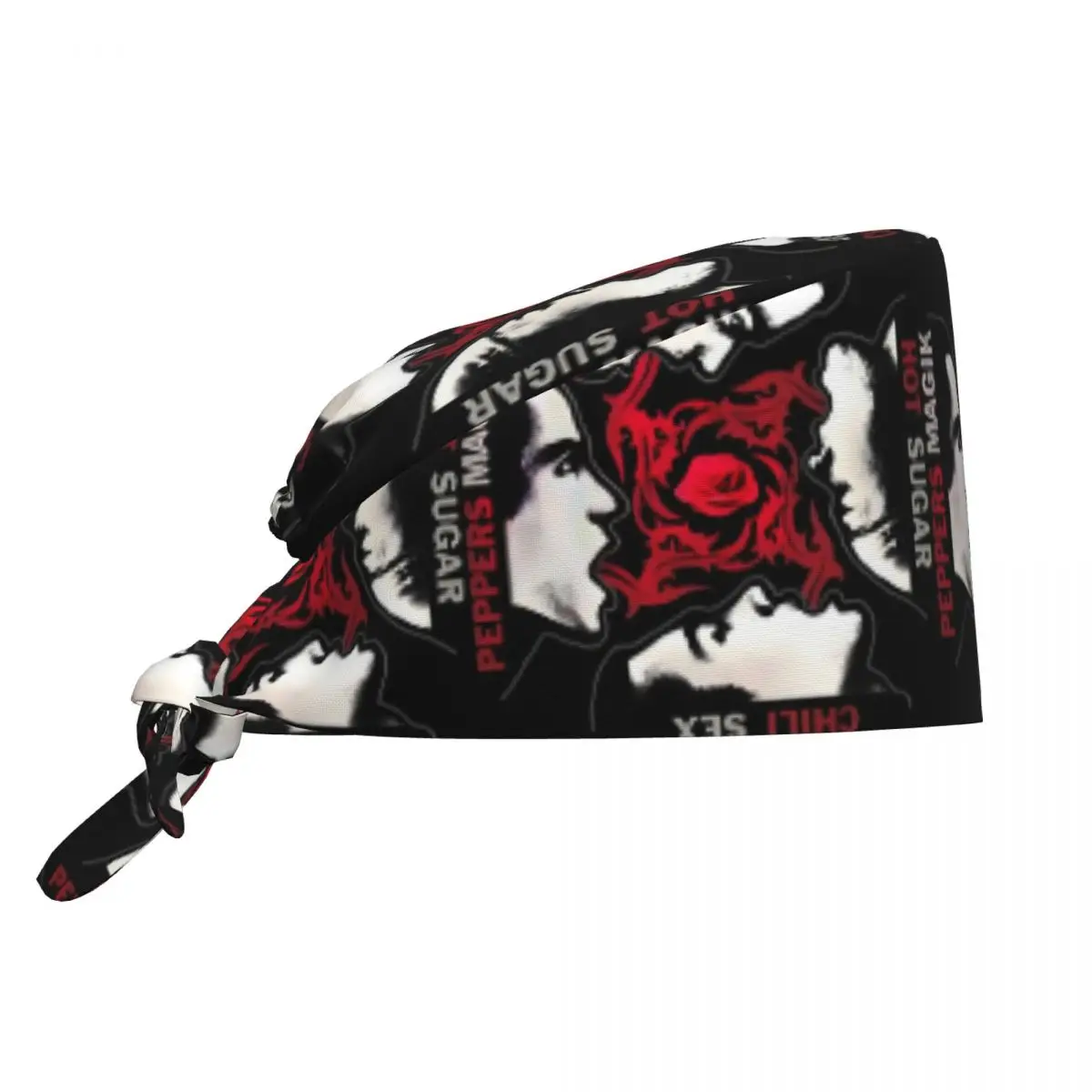 Custom Red Hot Chili Peppers Rock Band Scrubs Cap Surgical Hats Men Women Operating Room Cap Nursing Cap Lab Works Hat