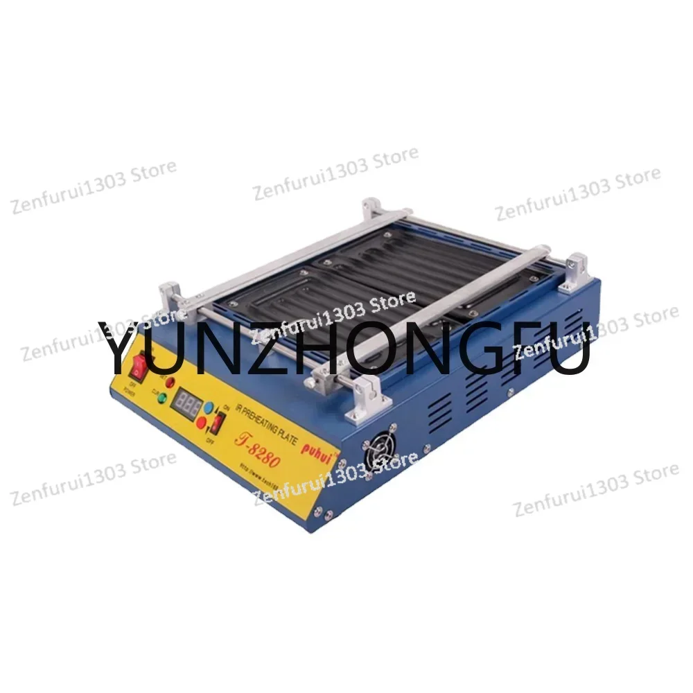 T-8280 PCB Preheater IR Infrared Preheating Station Preheat Plate SMD Rework Station 0-450degree Celsius Solder Repair 110V/220V