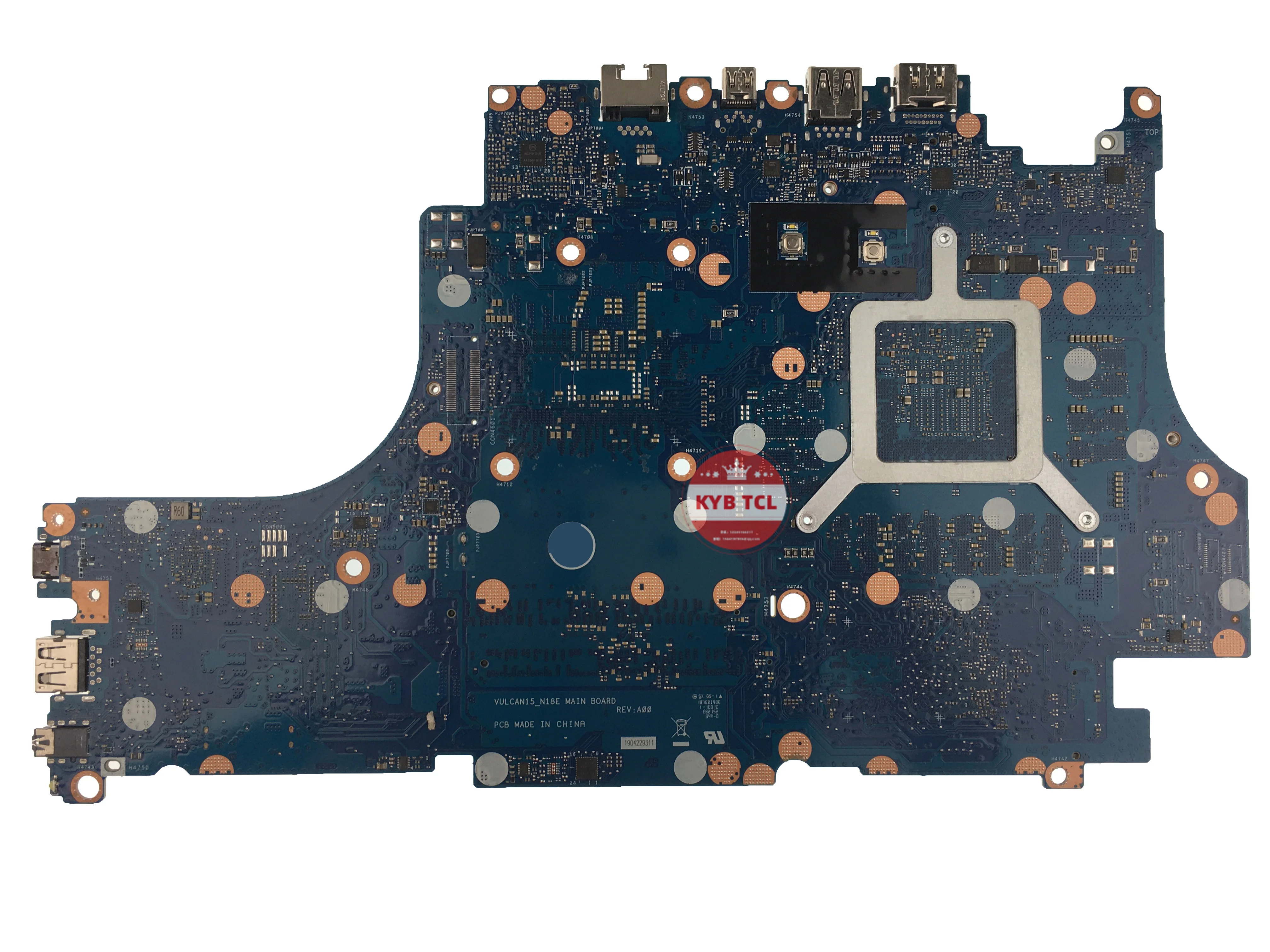 Imagem -02 - Placa-mãe Vulcan15 N18e para Laptop Dell para Dell g5 5590 g7 7590 Gtx1660ti Rtx2060 Rtx2070 Rtx2080 Cn0t3cd6 0cndtp