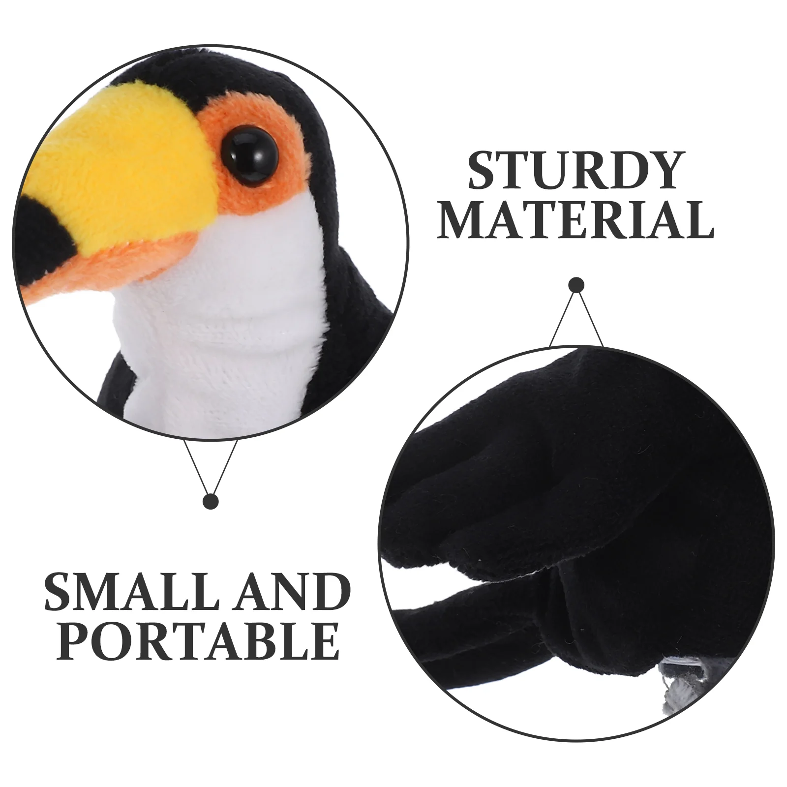 1 Plush Bird Finger Puppet Toy for Toddlers Hand Puppet Animal Puppets Kids Role Play Small Bird Toys Portable Fun Educational