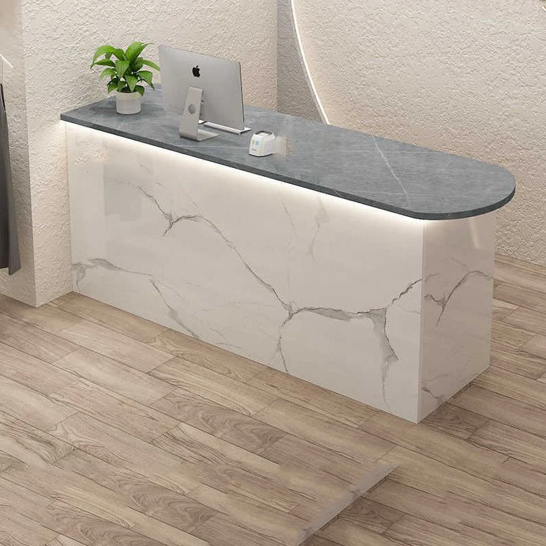 Nail Display Reception Desks Organizers Minimalist Unique Reception Desks Salon Shop Mostrador De Tienda Commercial Furniture