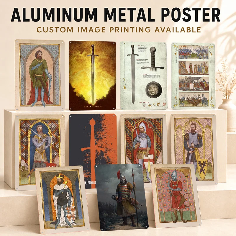 Kingdom Come Deliverance Aluminum Posters Customized Metal Tin Sign Immersive Gaming Tribute Wall Art Suited To Quest Collectors