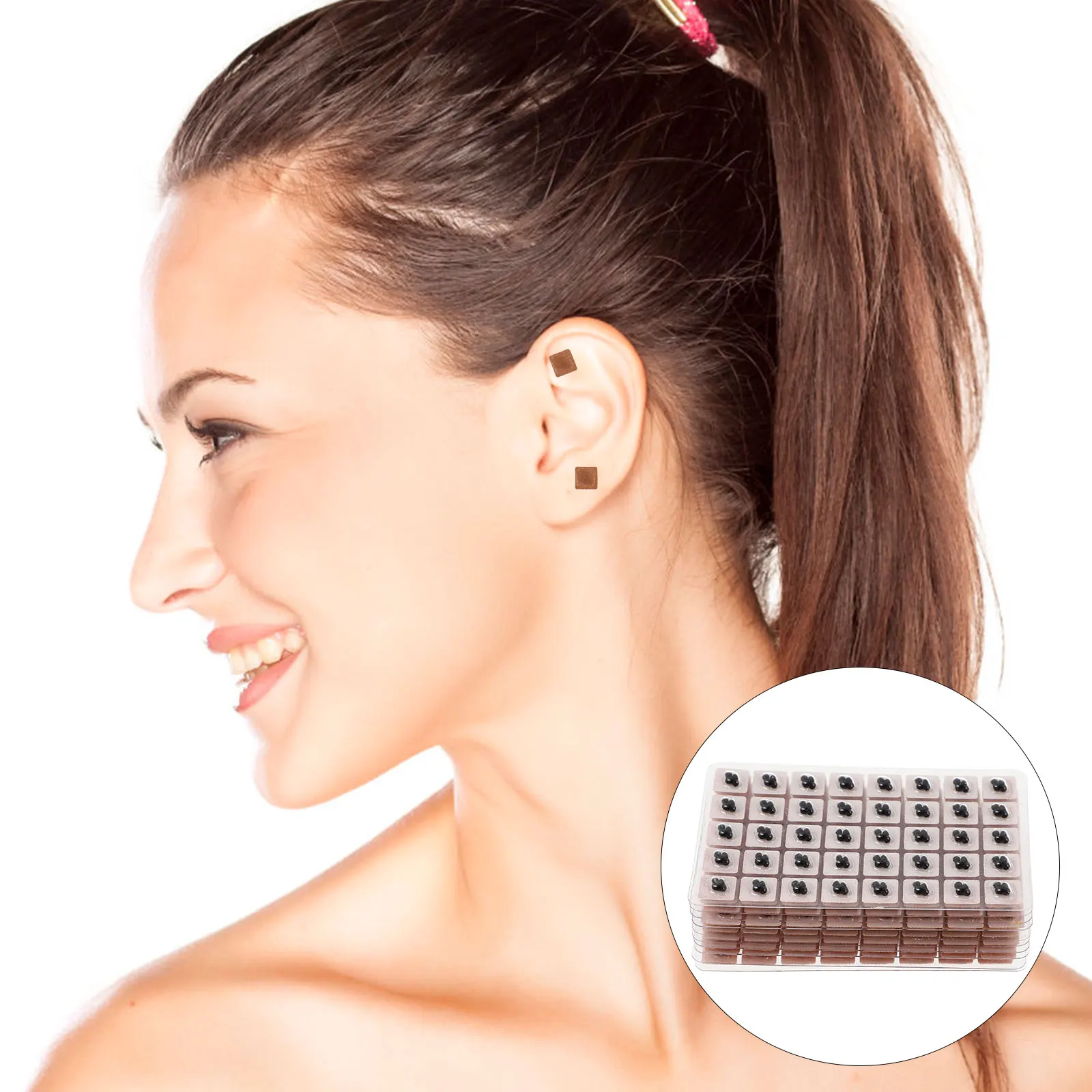 

400pcs Acupoint Massage Patch Small Portable Body Care Gift For Families Disposable Ear Sticker Chinese Acupuncture Point