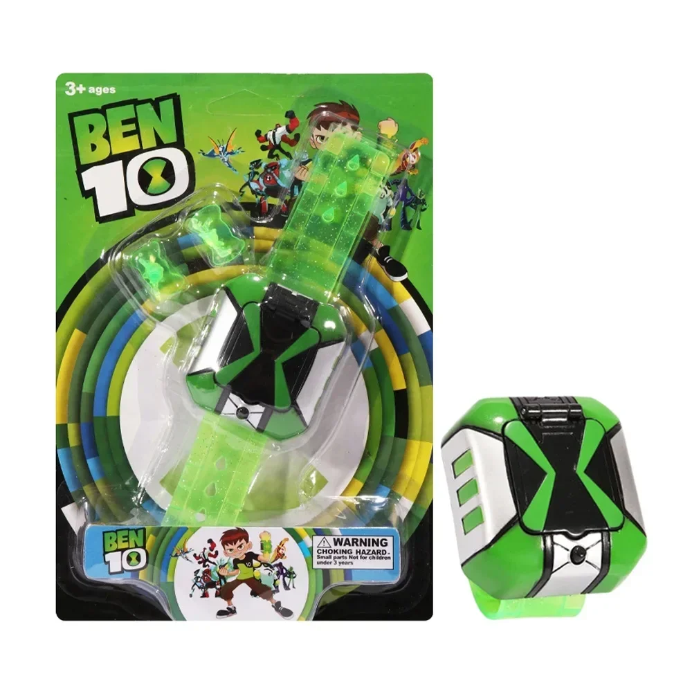 Omnitrix-figuras de acción BEN10, Ben Tennyson reloj de proyección, muñeca de luz de sonido de deformación, reloj inteligente, regalos de cumpleaños para niños