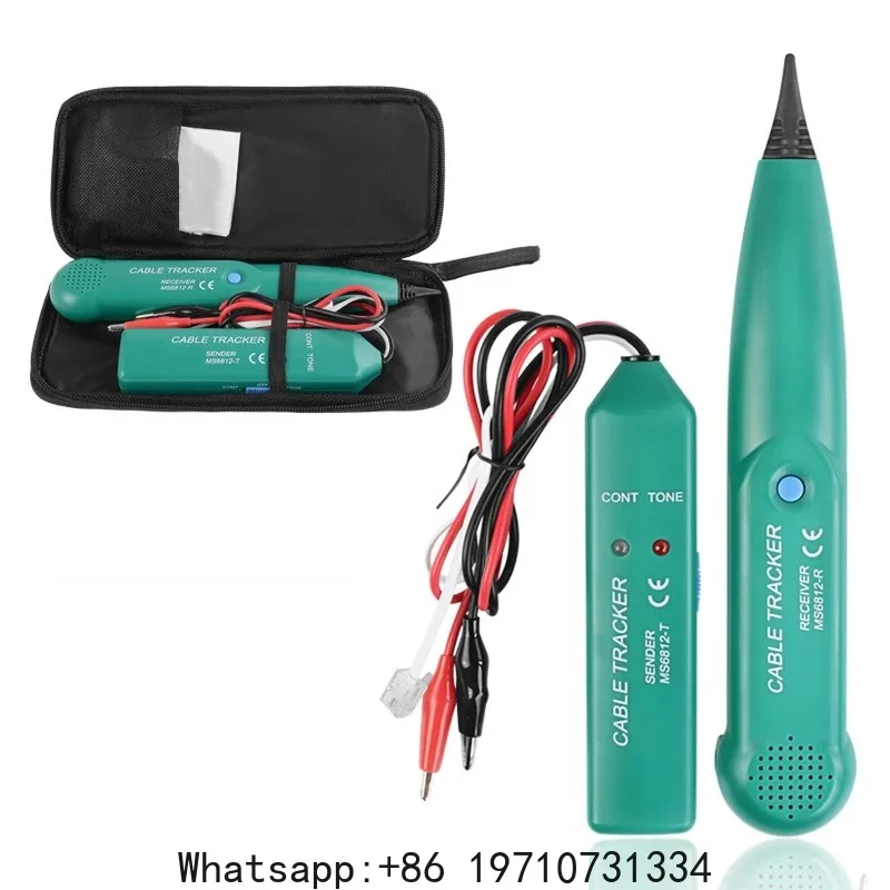 MS6812 Cable Tracker Tester Professional Line LAN Detector UTP STP Telephone Wire Tracer Breakpoint Location Diagnose Tone