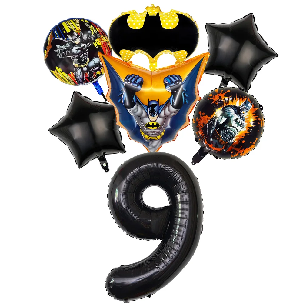 Hero Bats Geburtstagsdekorationen Fledermaus-Mann Themenparty-Zubehör Fledermaus-Luftballons Kindergeburtstagsgeschenke Babyparty-Zubehör – Detail 27