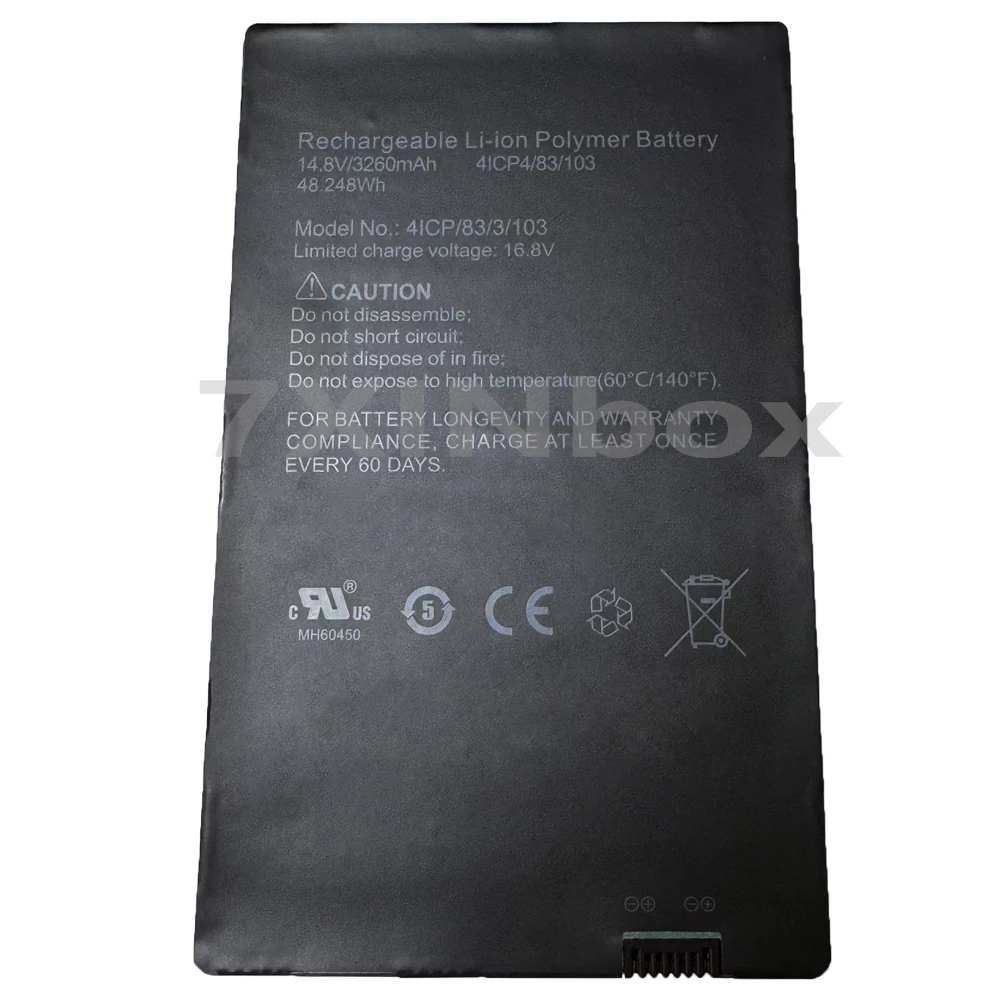 7XINbox 4ICP4/83/103 14.8V 3260mAh Battery For Rugged wireless 1013 csi For CareView 1500CW 1800CW 41CP/83/3/103