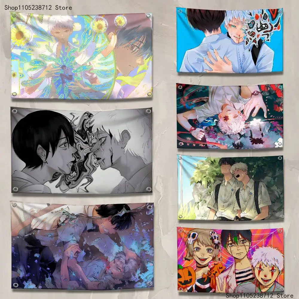 

Anime The S-Summer Hikarus D-Dieds Flag Tapestry Banner For Bedroom Outdoor Living Room Restaurant Bar Wall Decor Party