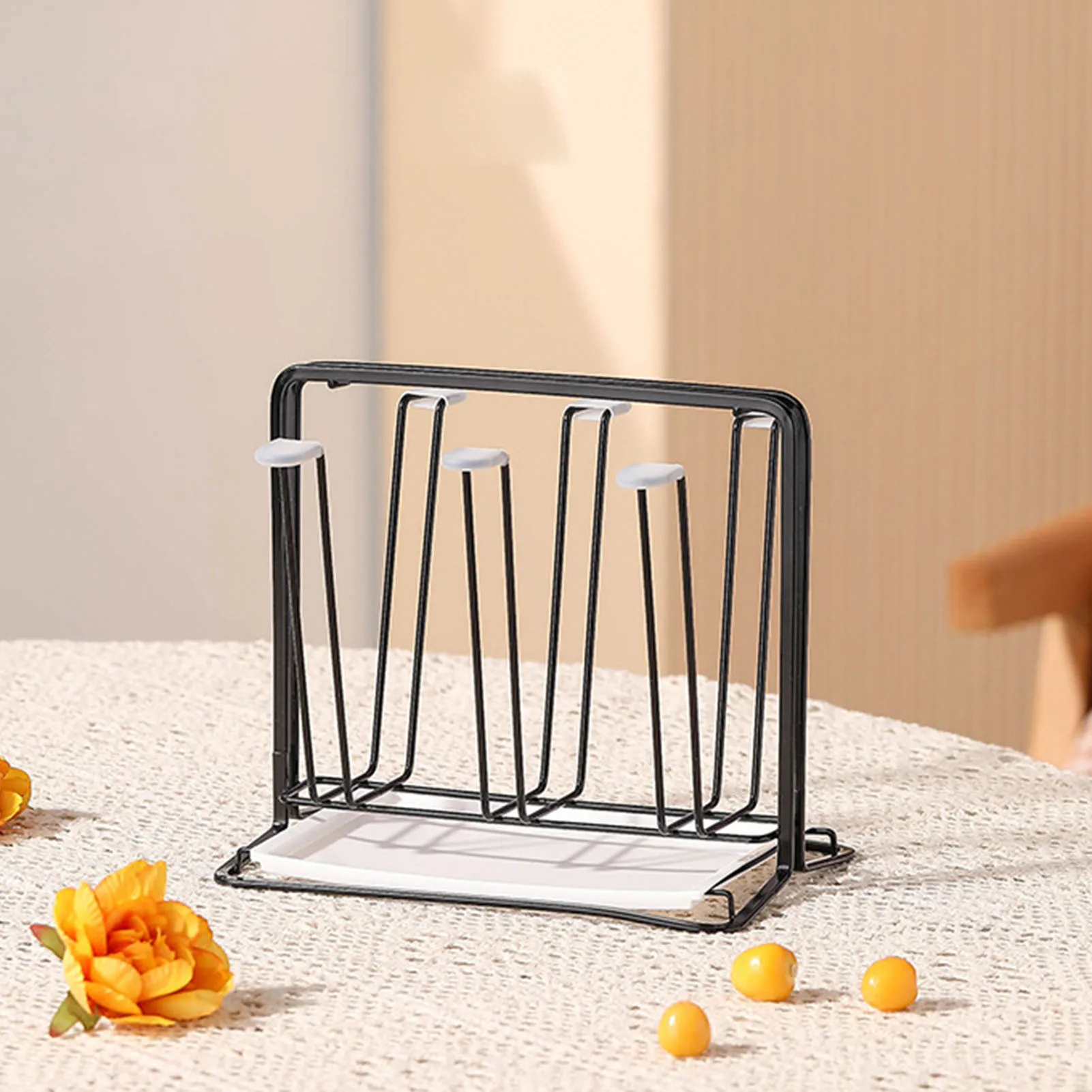 Creative Metal Water Cup Rack Easy Installation Stable Rack with Non-slip Silicone Sleeve for Home Kitchen Bar Decor