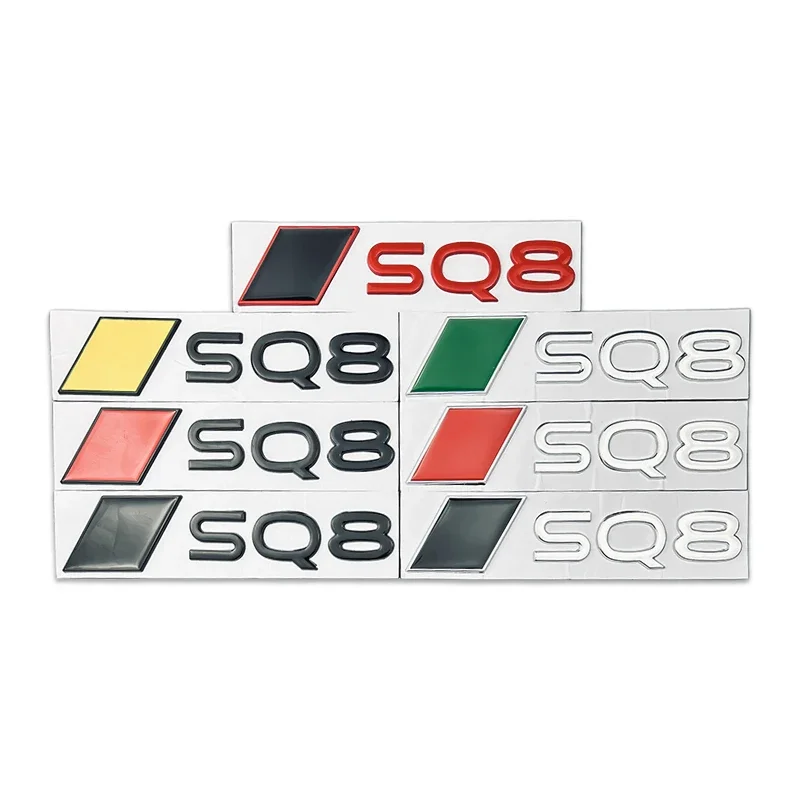 

Металлическая боковая наклейка автомобиля для Audi SQ8 Эмблема S2 S3 S8 SQ2 SQ3 SQ5 RS6 RS7 RS8 4 Q5L Q Q1 A1 A2 A4L Автоматическая наклейка на задний багажник